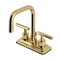 Kingston Brass Double-Handle 4" Centerset Bathroom Faucet with Brass Pop-Up, Polished Brass KS6642CML - alternate 1