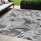 Homeroots 5' X 8' Gray And Charcoal Floral Washable Indoor Outdoor Area Rug 610981 - alternate 1