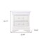 Homeroots 24" White Wood Lighted Two Drawer Nightstand 482398 - alternate 4