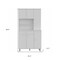 Homeroots 67in White Pantry Cabinet with Five Storage Shelves 403772 - alternate 3