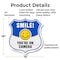 Signmission Smile You're On Camera Shield Sign Smile, 18 Inch X 18 Inch, Plastic Sign SHI-P-18-463 - alternate 3