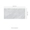 Msi Carrara White Valentino Fluto Sample  Honed Marble Wall Tile ZOR-NS-0111-SAM - alternate 4