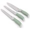 Oster Linbergh 14 Pc Stainless Steel Cutlery and Cutting Board Set in Green with Soft-Grip Handles 143720.14 - alternate 4