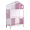 Homeroots 50" White Solid and Manufactured Wood and Solid Wood Three Tier Double Bookcase 347521 - alternate 1