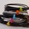 Rip-Tie Cable Wrap, 5-1/2 in L, Fiber Optic Rainbow, Nylon Loop / Polyethylene Hook, 10 PK Y-55-Q10-FORW - alternate 2