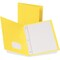 Oxford Twin Pocket Folders with Fasteners, Letter Size, Yellow, 25PK 57709 - alternate 1