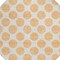 Homeroots 8' Peach And Ivory Round Polka Dot Washable Indoor Outdoor Area Rug 614931 - alternate 5