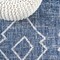 Jonathan Y Carwa Tribal Diamond Trellis Blue/Ivory 2 ft. x 10 ft. Indoor/Outdoor Runner Rug SMB128C-210 - alternate 3