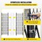 Wrightmaster 12. 5ft. x 7. 25ft. Black Steel Folding Security Gate with Casters and Wall-Mount Brackets ZR-SZ8297 - alternate 2