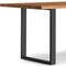 Homeroots 72" Natural and Black Wood and Iron Frame Base Dining Table 640723 - alternate 3