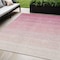 Homeroots 5' X 8' Pink And Ivory Ombre Washable Indoor Outdoor Area Rug 595818 - alternate 1