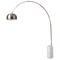 Leisuremod Arco Lamp with Marble Cube Base, White, White AL22W - alternate 1
