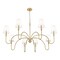 Z-Lite Jisele Rubbed Brass 8 Light Chandelier 4505-8RB - alternate 3