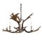 Jonathan Y Speller 27" Adjustable Resin Antler 3-Light LED Chandelier, Brown JYL6303A - alternate 1