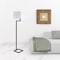 Homeroots 64" Black Floor Lamp With White Frosted Glass Rectangular Shade 523441 - alternate 5