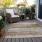 Homeroots 5' X 8' Beige Brown And Gray Abstract Washable Indoor Outdoor Area Rug 605974 - alternate 3