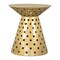 Homeroots 20" Gold Iron Round Pedestal End Table 556548 - alternate 3