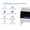 Procom Heating Natural Gas Ventless Blue Flame Heater With Base Feet - 30,000 BTU, Manual Control MN300HBA-B - alternate 4