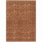 Homeroots 5' X 8' Orange And Ivory Geometric Washable Indoor Outdoor Area Rug 613573 - alternate 5