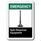 Signmission 10 in Height, Plastic, 10" x 7", ANSI-710ES Spill Response Equipment ANSI-710ES Spill Response Equipment - alternate 3