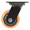 Vestil Polyurethane Swivel Caster 4 In. Diameter x 2 In. Width 594 Lb. Capacity Orange/Black CST-BN-4X2PUP-S - alternate 5