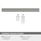 Amerock Status 5-1/16 inch (128mm) Center-to-Center Satin Nickel Cabinet Pull, 25PK 25VMP36838G10 - alternate 3