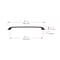 Richelieu 12 5/8-inch (320 mm) Center to Center Matte Black Contemporary Cabinet Pull BP7350320900 - alternate 3