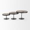 Homeroots Set of Three Brown Solid Wood Hand Finished Round Vanity Tray 731282 - alternate 3