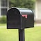 Solar Group Architectural Mailboxes Stanley Jumbo Galvanized Steel Post Mount Black Mailbox ST200BAM - alternate 4