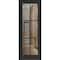 Sartodoors Slab Barn Door Panel Lite, Lucia 2366 Matte Black with Clear Glass and Aluminum Strips, Sturdy Fin LUCIA2366S-BLK-18 x 80 - alternate 1