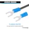 Kable Kontrol Copper and PVC Butted Seam Spade Terminal, 22-18 AWG, Stud Size # 6, Red, 100 Pcs, 100PK STPVC-2218-6-RD - alternate 3