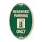 Signmission Ev Only With Electric Vehicle Charging Stati, 12 In X 18 In Architectural, Heavy Gauge Aluminum A-OV-G-1218-24089 - alternate 1