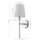 Jonathan Y Olivia 6.5 in. 1-Light Contemporary Traditional Candlestick Metal/Crystal LED Vanity Light w/Fabric JYL9920D - alternate 5