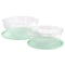 Martha Stewart Everyday Clifftop 4 Piece 67oz and 114oz Glass Bowl Set with Lids in Mint 140790.04 - alternate 5