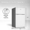 Tcl 3.1 Cu. Ft. Compact Double-Door Mini Refrigerator, White TRM31D4AW - alternate 3