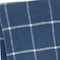 Homeroots 50" X 67" Denim Blue And White Cotton Blend Woven Plaid Throw Blanket with Fringe 632898 - alternate 2