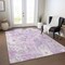 Homeroots 5' X 8' Lavender Purple And Lilac Floral Washable Indoor Outdoor Area Rug 611199 - alternate 4