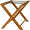 Homeroots Natural Solid Wood Folding Luggage Rack With Black Straps 724374 - alternate 3