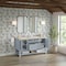 James Martin Vanities Breckenridge 60" Double Vanity, Serenity Blue, w/ 3 CM Tajnar Eclos Top 330-V60D-SRB-3TJR - alternate 4