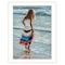 Homeroots The Striped Skirt White Framed Print Wall Art 404918 - alternate 3