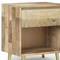 Homeroots 24" Natural Solid Wood Two Drawer Nightstand 640742 - alternate 5
