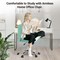 Yssoa Simple Deluxe Armless Office Desk Chair, Modern Cute Swivel Vanity Chair Comfy Home Office Chairs w 3A88HKCHAIROFFICEGRN01 - alternate 2