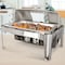 Megachef 9.5 Qt Oblong Roll Top Stainless Steel Professional Chafing Dish/Buffet Server with Window MG-432102 - alternate 4