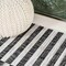 Jonathan Y Sukie Modern Offset Stripe Ivory/Black 2 ft. x 8 ft. Indoor/Outdoor Runner Rug SMB133E-28 - alternate 5