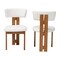 Baxton Studio Kyren Modern Cream Boucle 2-Piece Dining Chair Set 256-2PC-13792-ZORO - alternate 4