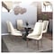 Leisuremod Viva Collection Modern Wooden Dining Chair in Light Taupe, 4PK VC24LTP4 - alternate 5
