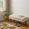 Homeroots 35in Brown Boucle and Solid Wood Upholstered Storage Bench With Cabinet 717482 - alternate 6