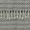 Homeroots 50" X 60" Black And Ivory Chevron Cotton Throw Blanket with Fringe 518802 - alternate 2