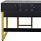 Homeroots 39" Black Wood Mirrored Dresser 691700 - alternate 2
