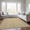 Homeroots 10' X 14' Wheat Gold And Gray Striped Washable Indoor Outdoor Area Rug 615109 - alternate 3